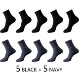 High Quality 10 Pairs/lot Men Bamboo Fiber Socks Men Breathable Compression Long Socks Business Casual Male Large size 38-45