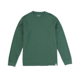 SIMWOOD 2020 Autumn new long sleeve t shirt men solid color 100% cotton o-neck tops plus size high quality t-shirt  SJ150278