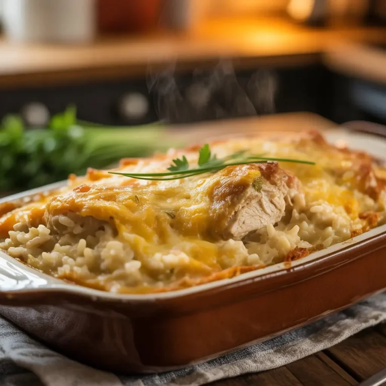 Arroz de Forno Cremoso com Frango