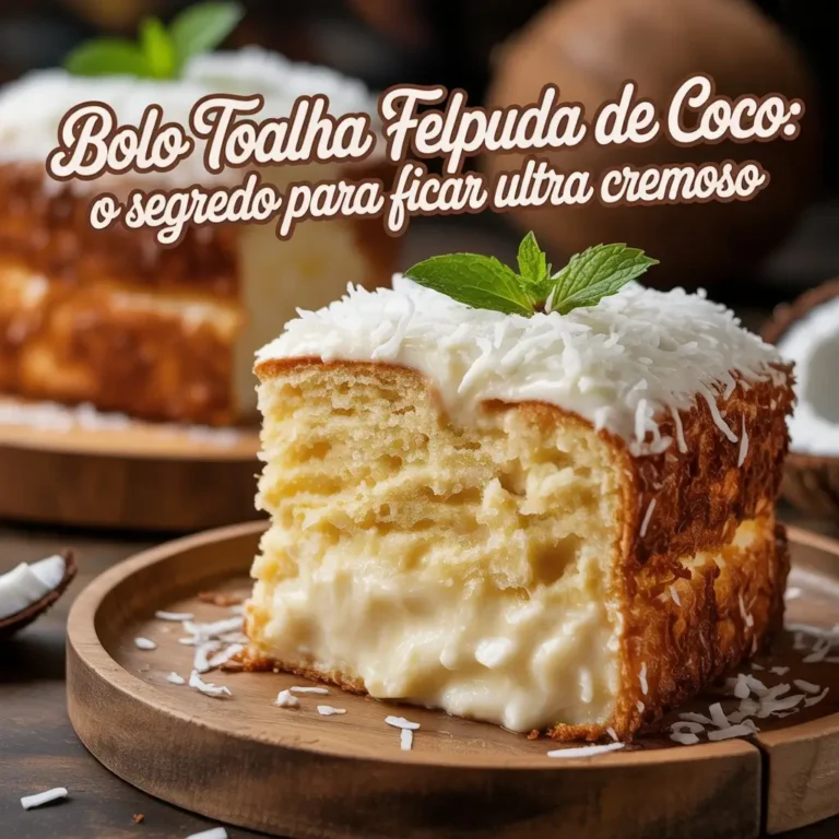 Bolo Toalha Felpuda de Coco
