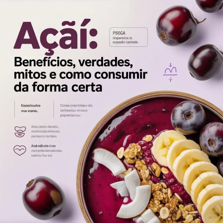 Açaí: Benefícios, Verdades, Mitos e Como Consumir da Forma Certa