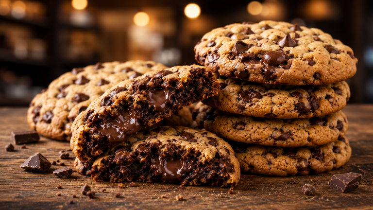 Cookie de Chocolate com Gotas Extra: Receita Perfeita, Crocante por Fora e Macio por Dentro