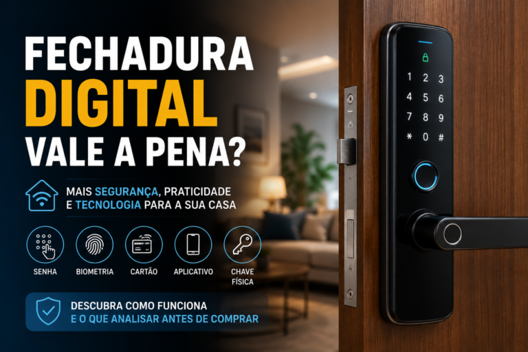 Fechadura Digital Vale a Pena? Veja Como Funciona e o Que Analisar Antes de Comprar