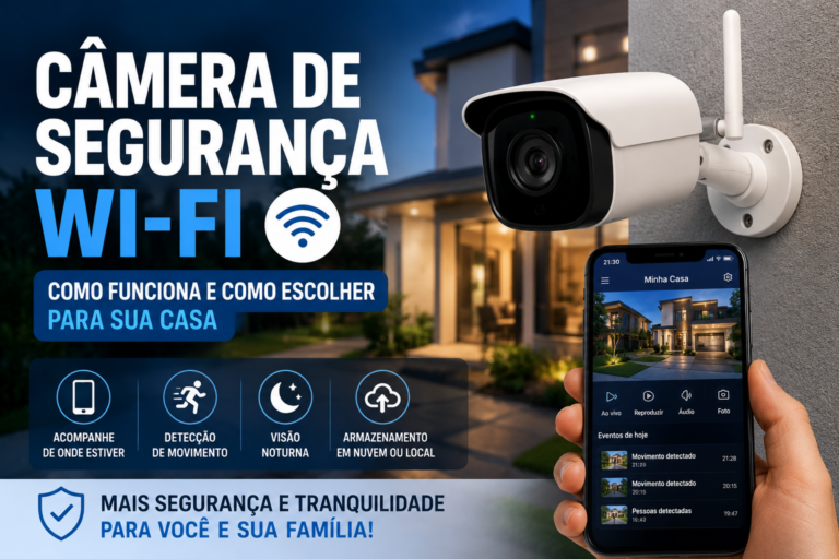 Câmera de Segurança Wi-Fi: Como Funciona e Como Escolher Para Sua Casa