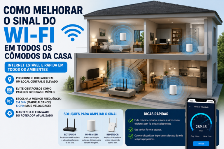 Como Melhorar o Sinal do Wi-Fi em Todos os Cômodos da Casa
